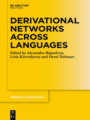 cover image of Derivational Networks Across Languages